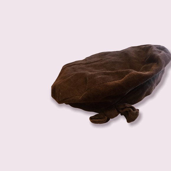 Child size VITAMINS Brown Corduroy Tam Beret, One Size (Baby/Toddler) - Picture 2 of 2